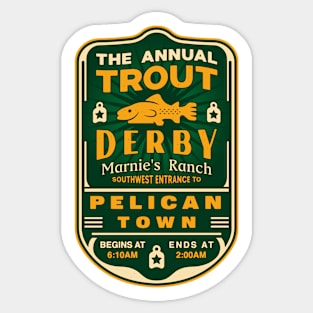 Trout Derby Pelican Town Sticker